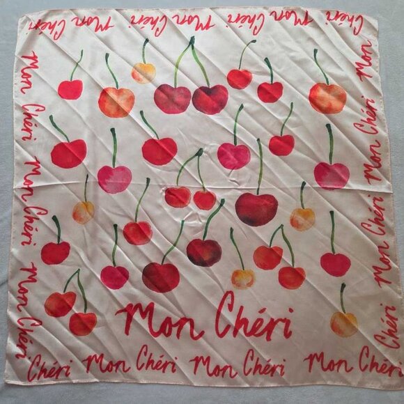 Anthropologie Accessories - New Anthropologie Mon Cherie cherries cherry scarf